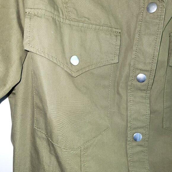 The Kooples Shirt-style Buttoned Khaki dress in cotton Size 1 - Picture 6 of 11